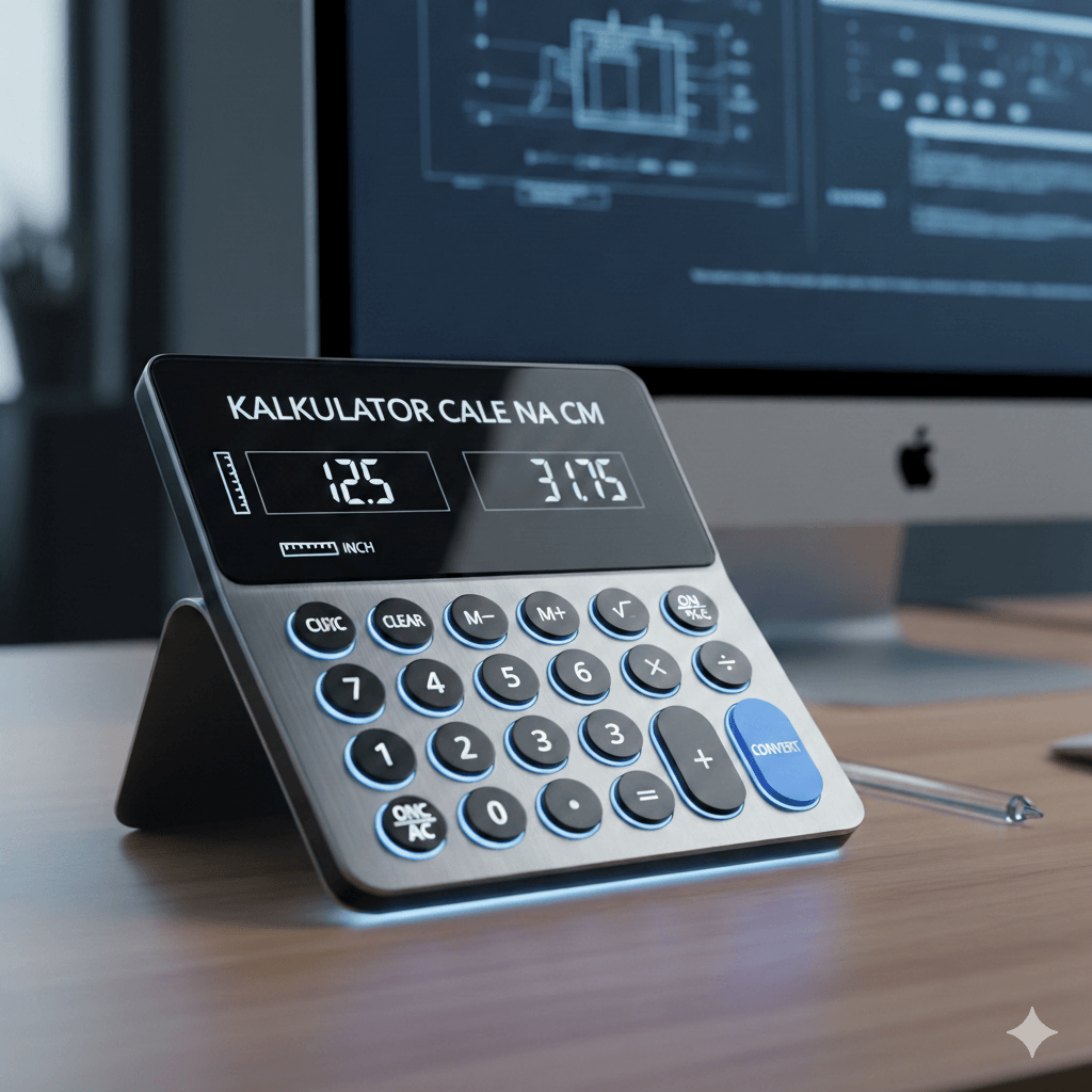 Cale na cm, mm, metry kalkulator online