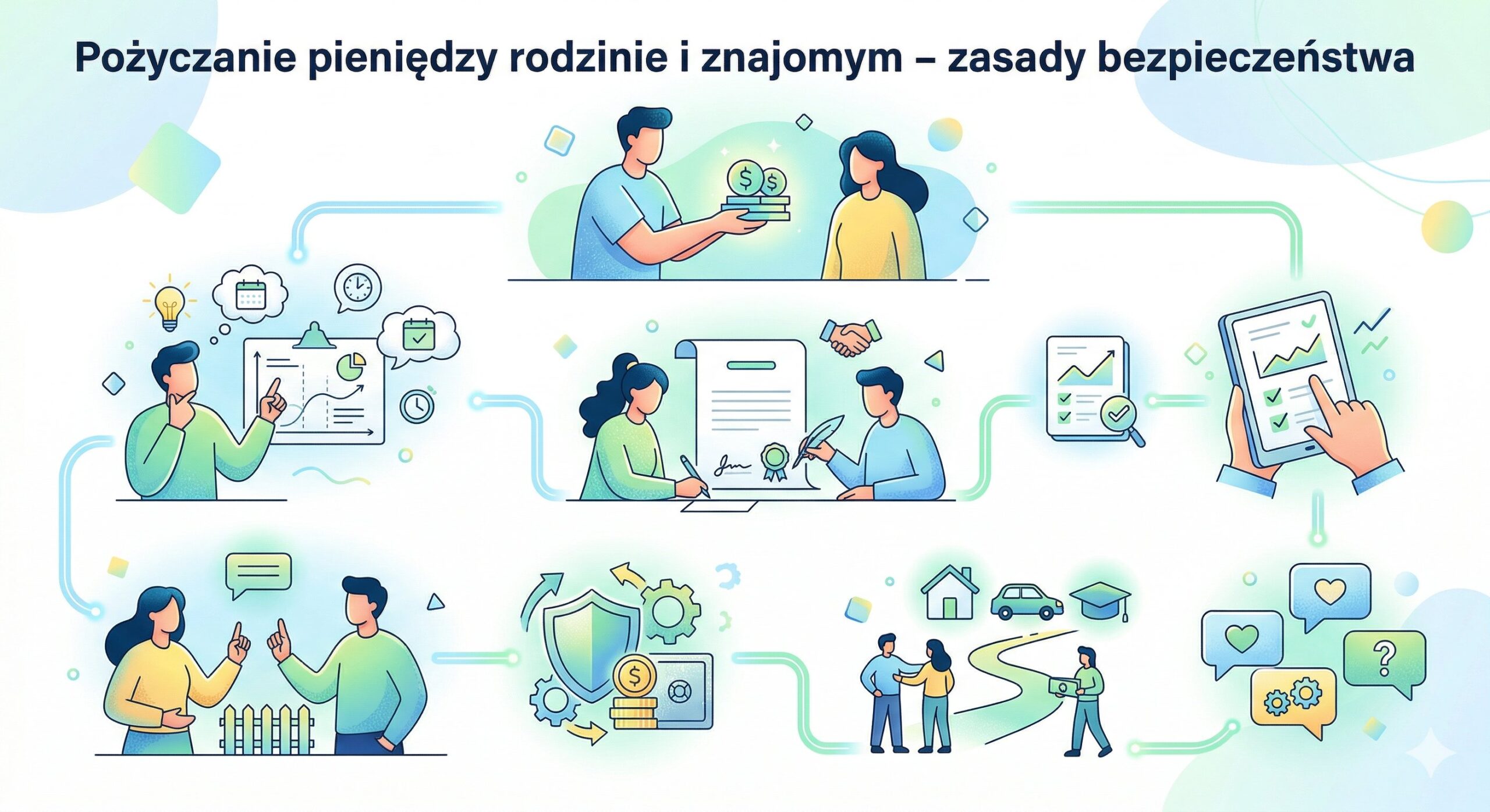 Pożyczanie pieniędzy rodzinie i znajomym – zasady bezpieczeństwa